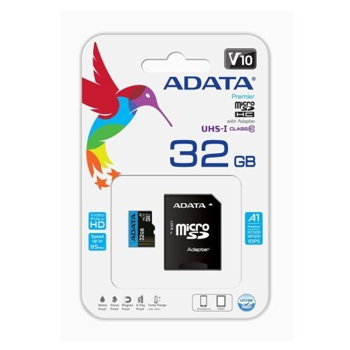 ADATA 32GB Premier Micro SD Card with SD Adapter, UHS-I Class 10 - Picture 5 of 5