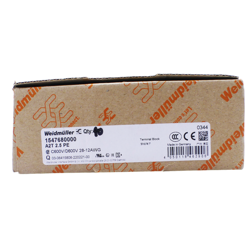 WEIDMÜLLER A2T 2.5 PE Abrazadera de línea de escalera de protección 1547680000 (1 VE = 10 uds) -new- - Imagen 3 de 3