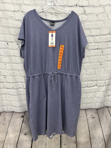 32 Degrees Cool Women's Soft Lux Dress Stretch XXL Color Heather Ash Blue
