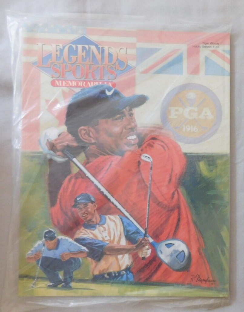 Tiger Woods Legends Sports Memorabilia Magazine NEW/SEALED Gold
