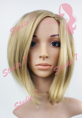 W130 Dark Ash Blonde Mid Length Bob Ladies Wig Natural Look