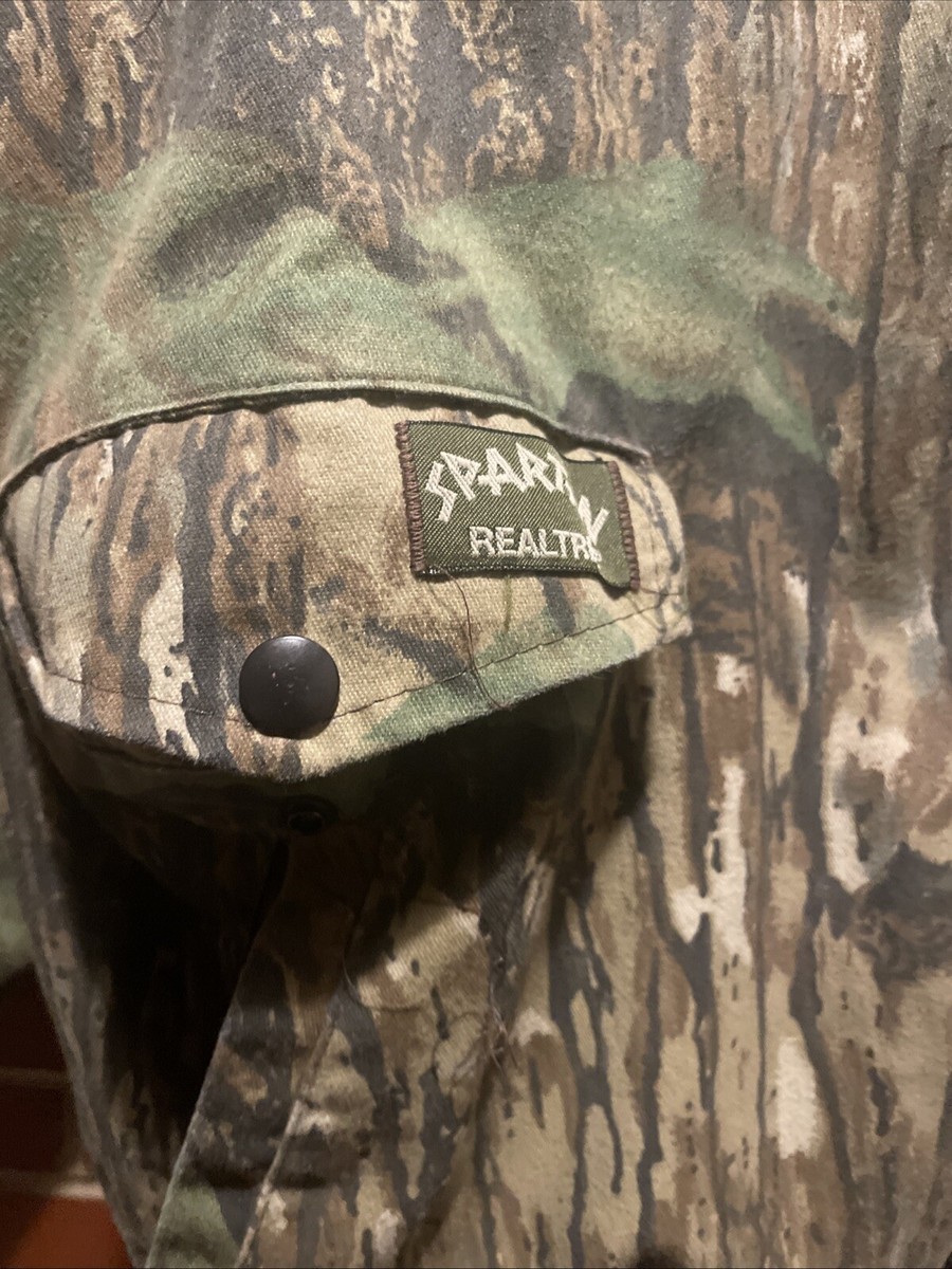 Vintage Spartan RealTree Camo Camouflage Mens Jacket Coat XXL 2XL Nice! 🔥