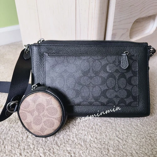 NEW COACH Holden Crossbody In Blocked Signature Canvas cw372