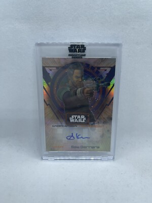 Andrew Kishino 2022 Star Wars Signature Series Saw Gerrera Orange Auto #10/10