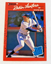 1989 Leaf Donruss '90 Rated Rookie MLB Card #28 Robin Ventura Chicago White Sox