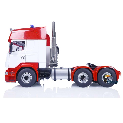 1/14 LESU 6X6 Radio Control Tractor RC Truck Metal Assembled Chassis Light Sound - Picture 2 of 12
