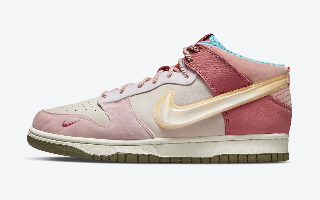 ★関税込★NIKE★SOCIAL STATUS X NIKE DUNK MIDK★22.5-29.5cm Nike Dunk Mid x Social Status Free Lunch 'Strawberry Milk