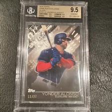 2018 Topps Yonder Alonso Home Run Challenge Winners August # /27 BGS 9.5 Mint+