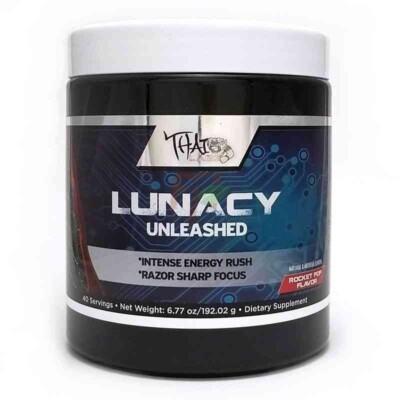 Lunacy Unleashed Preworkout 40 serving Pump Energy Focus Intensity