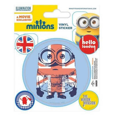 DESPICABLE ME / MINIONS - Hello London - Aufkleber Set / Vinyl Sticker