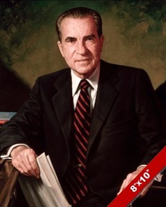 RICHARD NIXON US PRESIDENT PORTRAIT AMERICAN HISTORY PAINTING ART ...