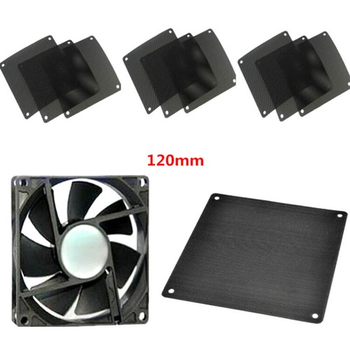 10Pcs 120mm PVC PC Fan Dust Filter Dustproof Case Computer Cooler Cover _YR - Afbeelding 7 van 12