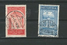 SWITZERLAND EUROPE HISTORICAL SITES USED SET OF CLASSIC STAMPS LOT (HELV 843)