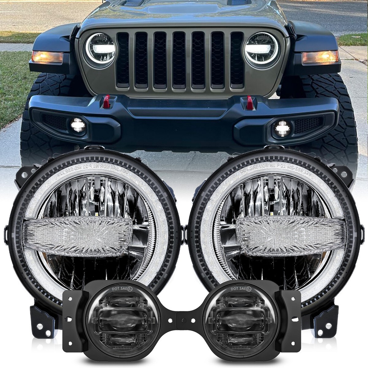 Headlamp and Fog Lamp Kit | JEEP GLADIATOR MOJAVE 2021 Headlamp and Fog Lamp Kit | JEEP GLADIATOR MOJAVE 2021
