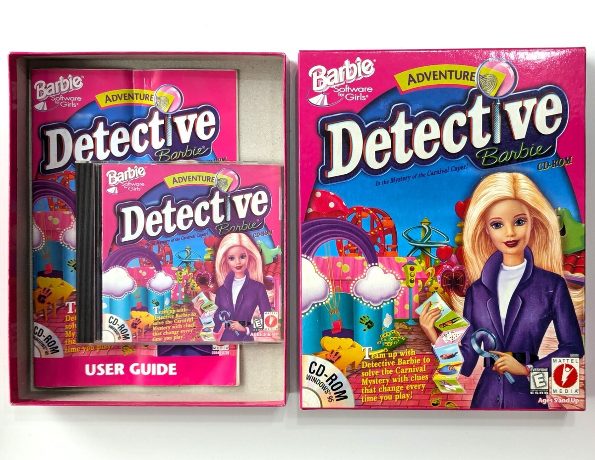 Detective Barbie: Mystery of the Carnival Caper Big Box RARE PC
