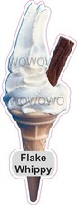 Ice cream van sticker Plain Flake Cone  ice cream 99 trailer decals sticker