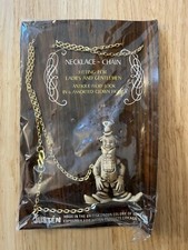 Vintage dime store Justen novelty creepy clown necklace pendant NOS Hong Kong