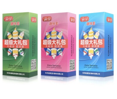 42pc Adult Sensitive Orgasm Thin Latex Condoms Dotted Ribbed Stimulate Vaginal 