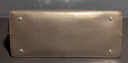 Lauren Ralph Lauren Large Double Zip Brown Synthetic Leather Tote Hand Bag - Picture 8 of 24
