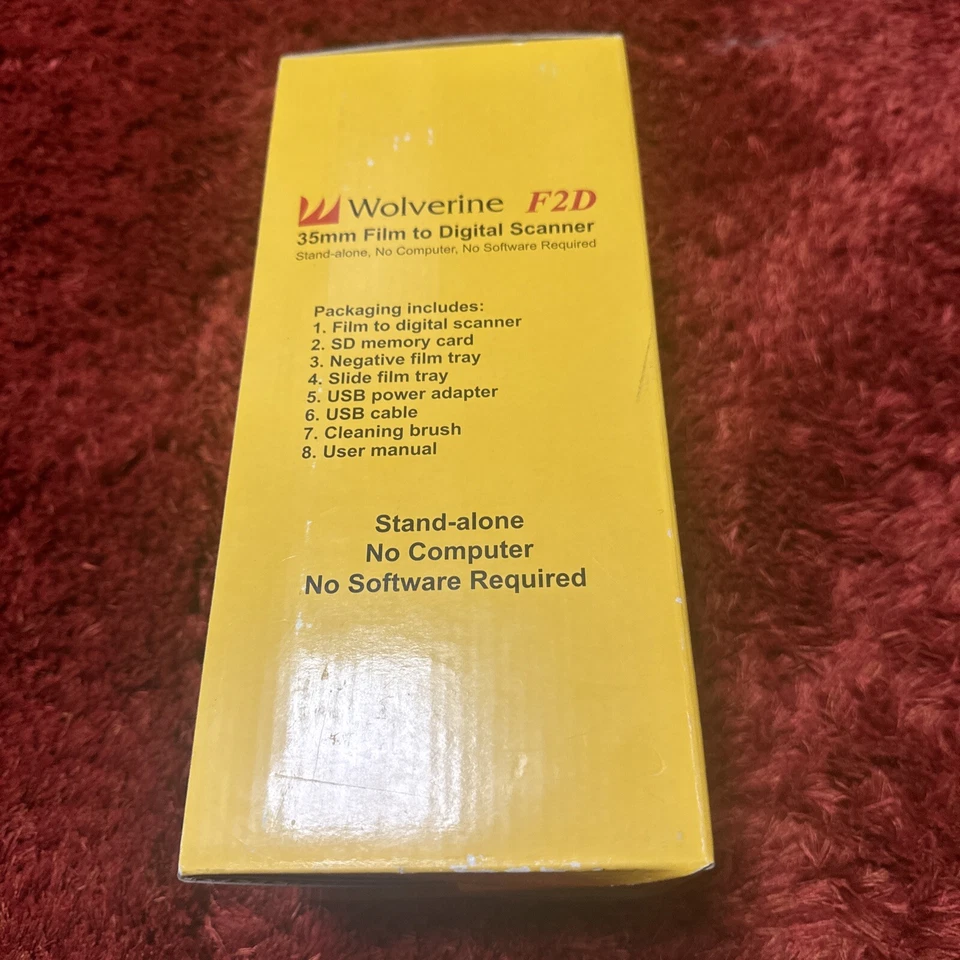 Wolverine F2D 35mm Film to Digital Converter Scanner NEW - w/ 1GB SD Card - Image 3 of 4