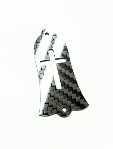 CARBON FIBER CUSTOM CROSS fits Gibson for Les Paul Truss Rod Cover New Made n US