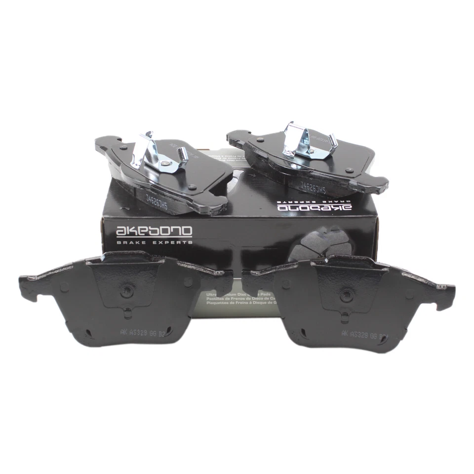 Pastilla de freno delantera ranurada cerámica Akebono Euro para Volvo S60 S80 V70 XC70 V60 XC Foto 4 de 4