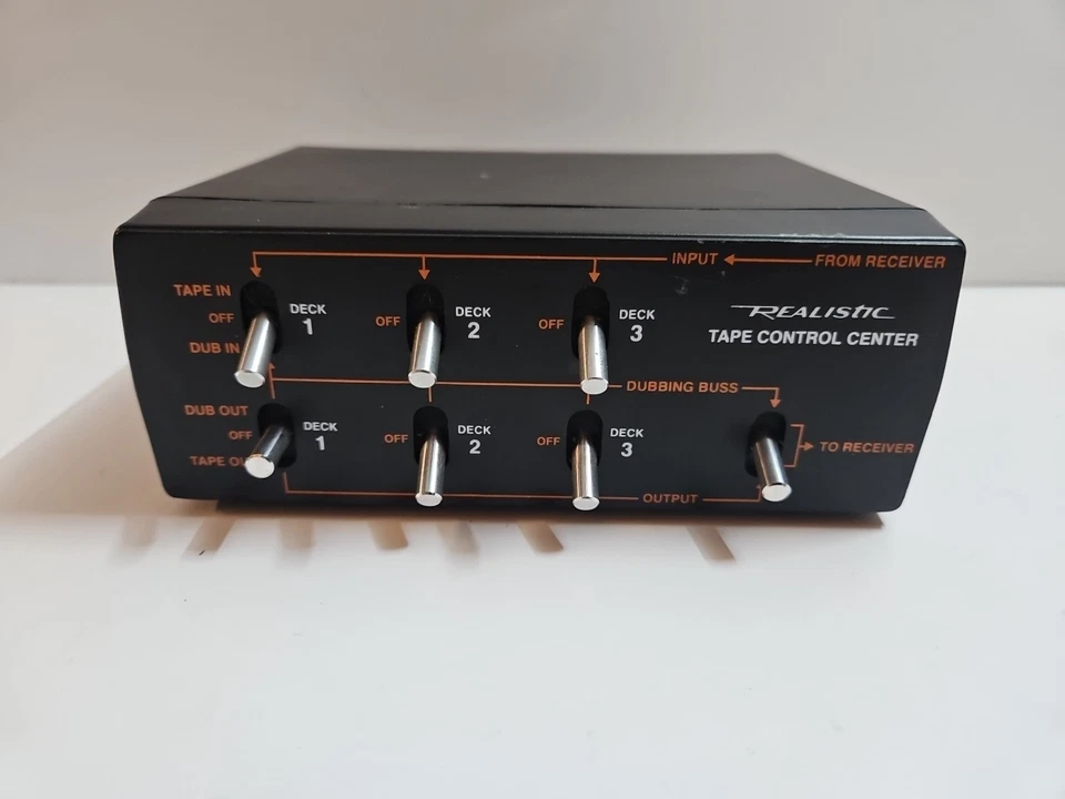 Vintage REALISTIC 42-2105 3 Deck Tape Control Center Media Switch  - Image 2 of 3
