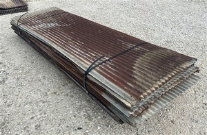 78 Sheets Reclaimed Barn Tin, 7' Corrugated Metal, 1092 Sq Ft Salvage B30