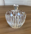 Waterford Apple Paperweight Signed Cut Glass Lead Crystal Ireland Vintage