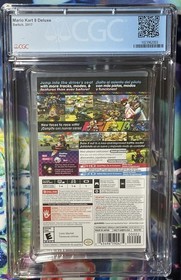 NEW SEALED ENCASED 2017 SWITCH MARIO KART 8 DELUXE CGC Graded 10 Y-Fold A++ GEM