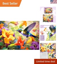 500-Piece Eco-Friendly Hummingbird Jigsaw Puzzle for Adults - Vibrant Design
