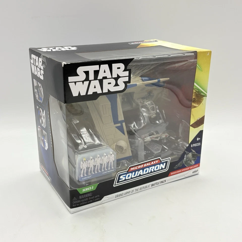 Star Wars Micro Galaxy Squadron Gran Ejército de la República Battle Pack (Azul) Foto 2 de 4