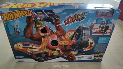 Hot Wheels Toxic Gorilla Slam Monster Trackset mit Auti,Looping,Rampen und Figur