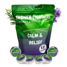 Shower Streamers Aromatherapy 12 Pcs, Lavender Bath Bombs with Essential Oils