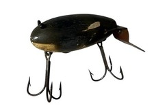 Leurre De Pêche Vintage Creek Chub 4 - Motif Grenouille Vert Dard - Bois - Original