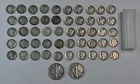 Lot Of 50 silver mercury dimes & 2 Silver Walking Liberty Halfs 90% Full Dates