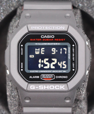 Casio G-Shock DW5600HR-1 Black X Red Heritage Color Wristwatch for