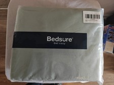 Bedsure Light Green Duvet Cover 2 Pillow Sham Set Size California King New