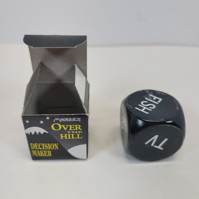 Over The Hill Decision Maker Roll The Dice & Plan Your Day The Easy Way 1992 LN