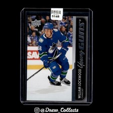2021-22 Upper Deck #490 William Lockwood Vancouver Canucks Young Guns