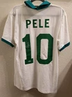 Autographed/Signed Pele New York Cosmos White Soccer Futbol Jersey Beckett COA