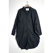 ACACIA SWIMWEAR Long Sleeve Button Down Shirt Dress Swim Cover-Up size Medium