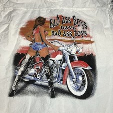 V Twin Motorcycle Apparel Graphic Denim Button Front Vest Bike Week Sturgis 2005