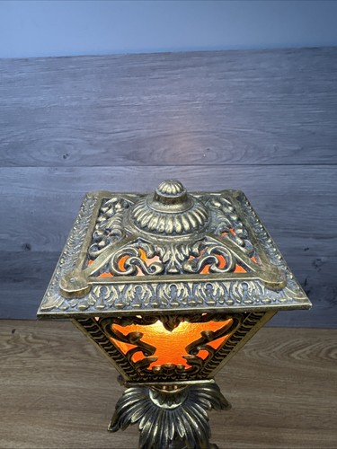 Vintage 1960s Leviton Solid Brass & Crystal Claw Foot Table Lamp 16” Tall USA - Picture 6 of 15