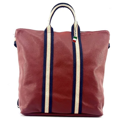 Florence Sac À Dos Femme Daypack En Cuir Rouge OTF609R - Photo 1/4