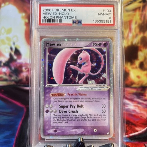 Mew Ex Holon Phantoms PSA 8