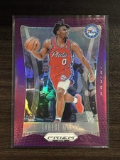 2023-24 Panini Prizm Deca Purple Prizm /99 Tyrese Maxey #87