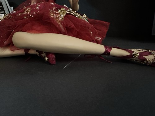 Katherines Collection Christmas Ruby Fairy Ballerina Doll Sitting 13" Ballet - Picture 7 of 14