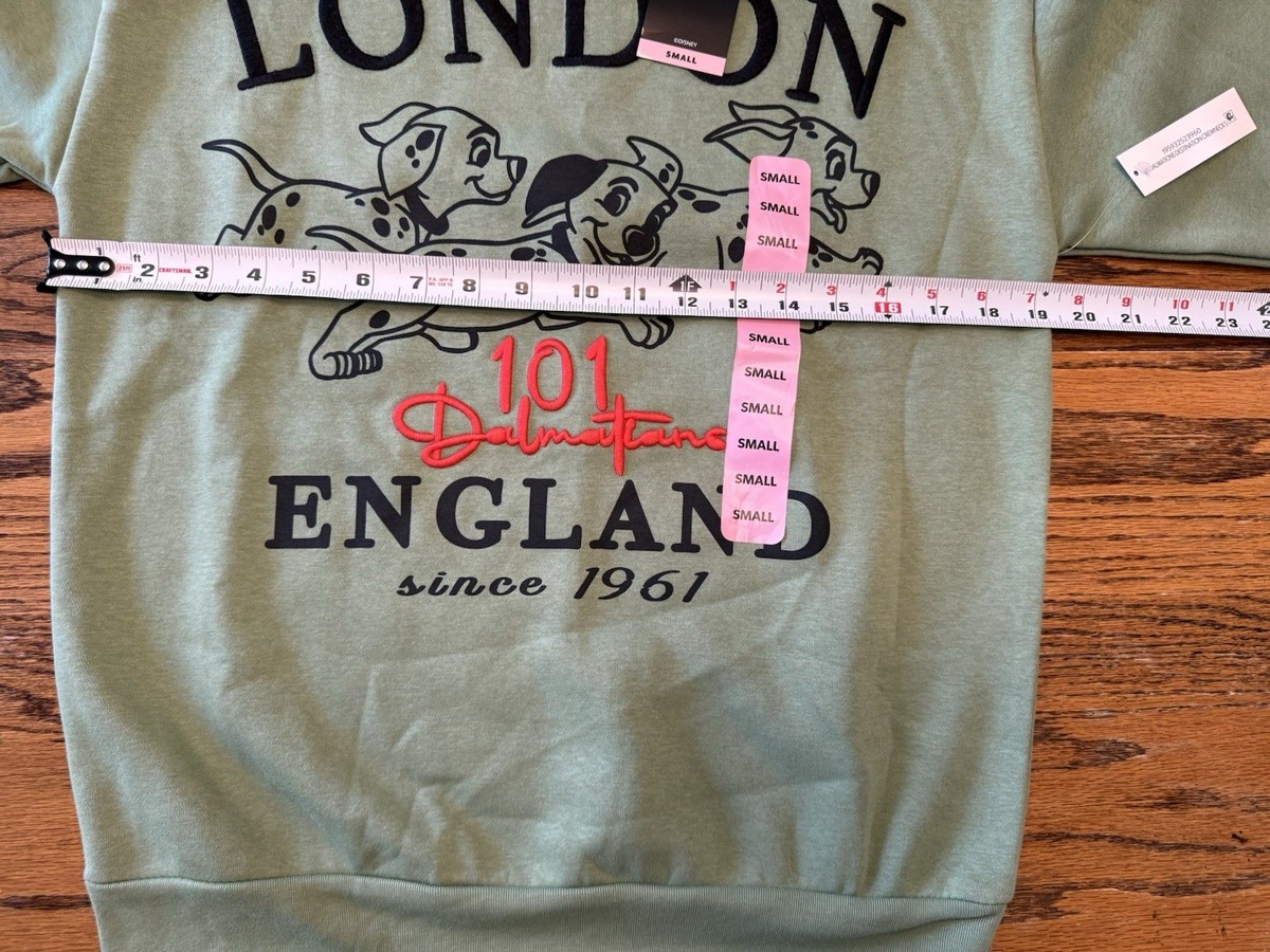 Women's Disney Green Emboidery Sweatshirt London 101