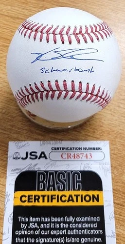 Signed KYLE SCHWARBER "Schwarbomb" Official Major League Baseball JSA COA